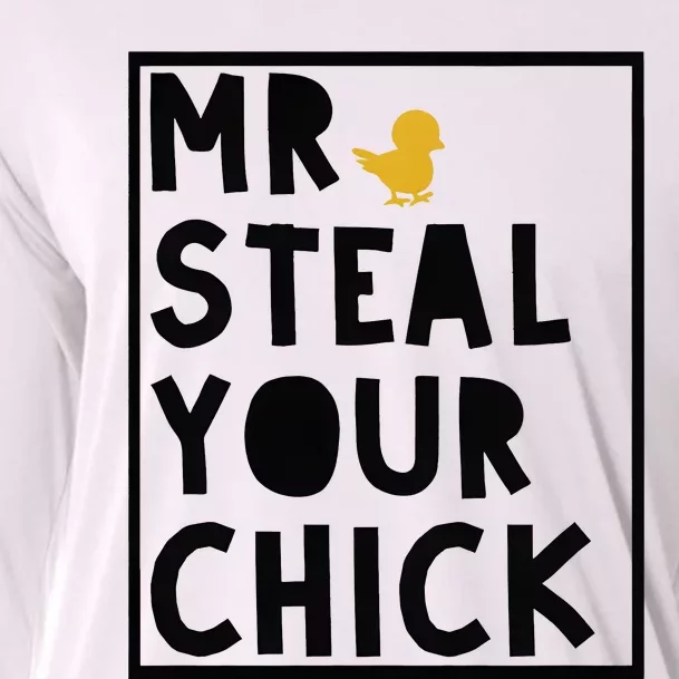 Funny Boy Easter Mr Steal Your Chick Cooling Performance Long Sleeve Crew