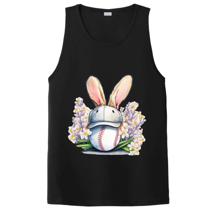 Funny Baseball Easter Baseball Players Dads Sons Gift Performance Tank