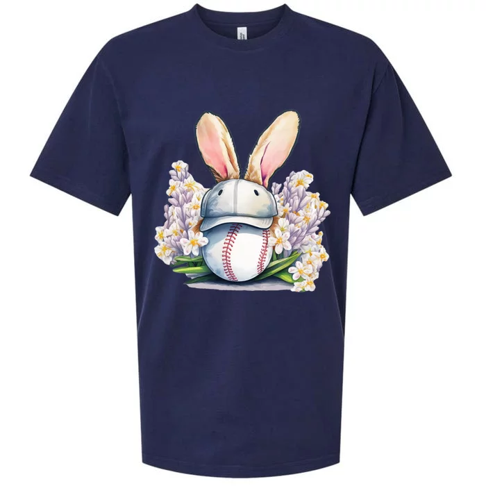 Funny Baseball Easter Baseball Players Dads Sons Gift Sueded Cloud Jersey T-Shirt