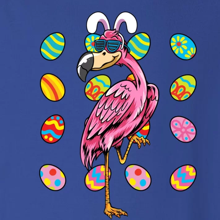 Flamingo Bunny Ears Glasses Eggs Easter Bird Animal Funny Gift Toddler Long Sleeve Shirt