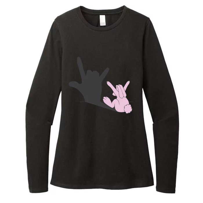 Funny Bunny Easter Day Womens CVC Long Sleeve Shirt