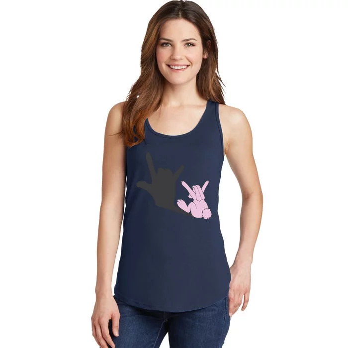 Funny Bunny Easter Day Ladies Essential Tank