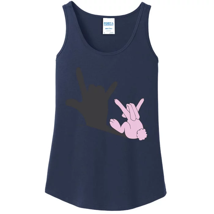 Funny Bunny Easter Day Ladies Essential Tank