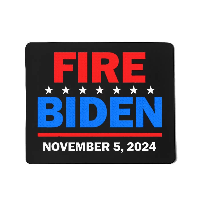 Fire Biden Elect Trump President 2024 Republican Patriot Mousepad