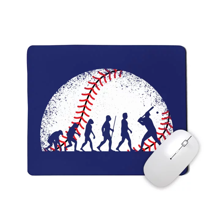 Funny Baseball Evolution Baseball Player Mousepad