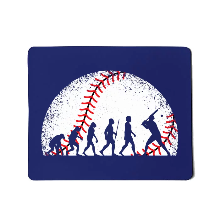 Funny Baseball Evolution Baseball Player Mousepad