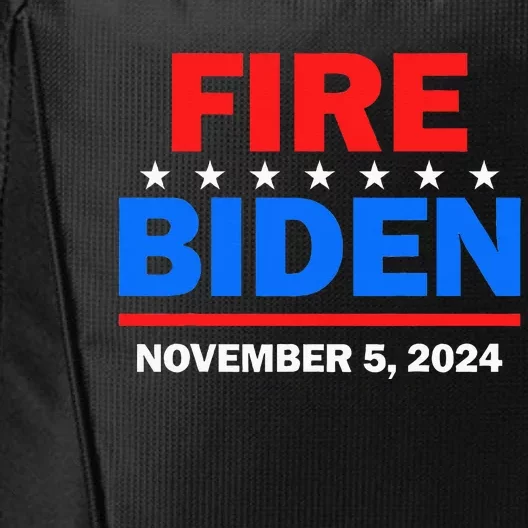 Fire Biden Elect Trump President 2024 Republican Patriot City Backpack