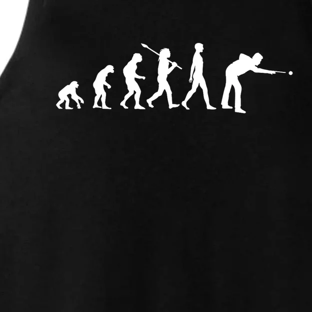 Funny Billiard Evolution Pool Billiard Gift Ideas Ladies Tri-Blend Wicking Tank