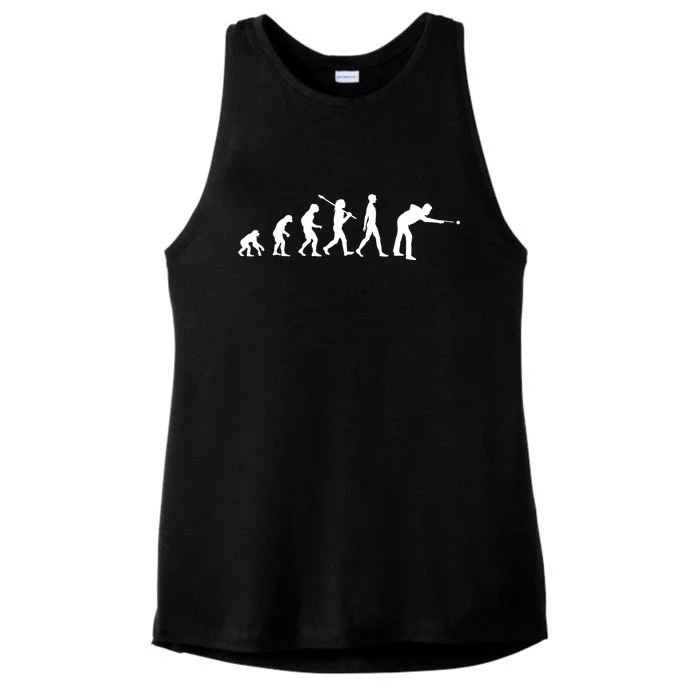 Funny Billiard Evolution Pool Billiard Gift Ideas Ladies Tri-Blend Wicking Tank