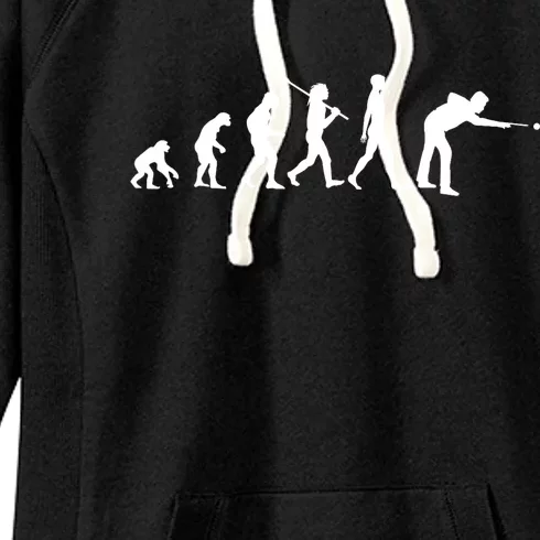 Funny Billiard Evolution Pool Billiard Gift Ideas Women's Fleece Hoodie