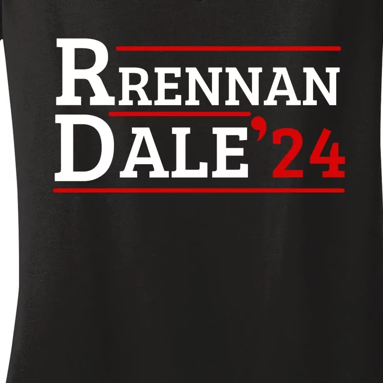 Funny Brennan Election Dale 2024 Prestige Worldwide Support Women's V-Neck T-Shirt