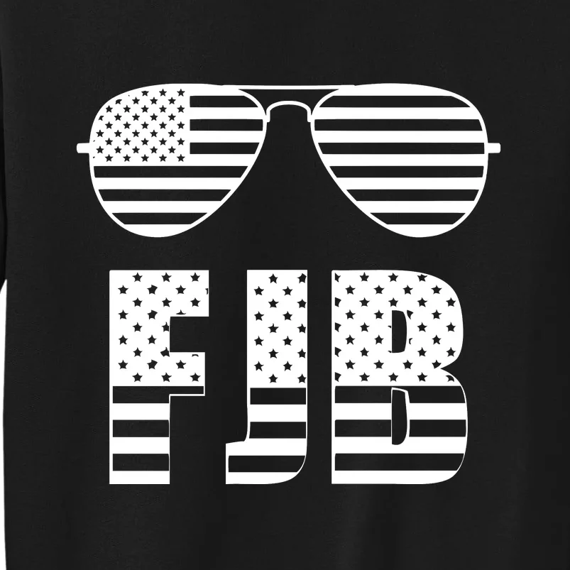 Fuck Biden FJB American Flag Sunglasses Funny Anti Biden Sweatshirt