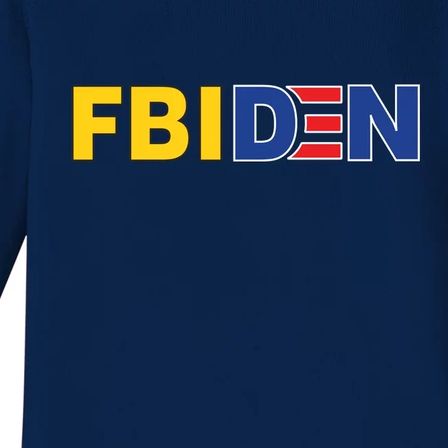 F Biden FBI Fbiden Funny Baby Long Sleeve Bodysuit