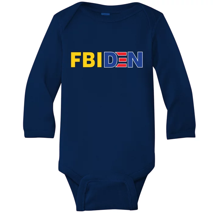 F Biden FBI Fbiden Funny Baby Long Sleeve Bodysuit