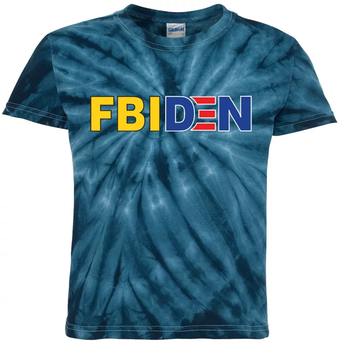 F Biden FBI Fbiden Funny Kids Tie-Dye T-Shirt