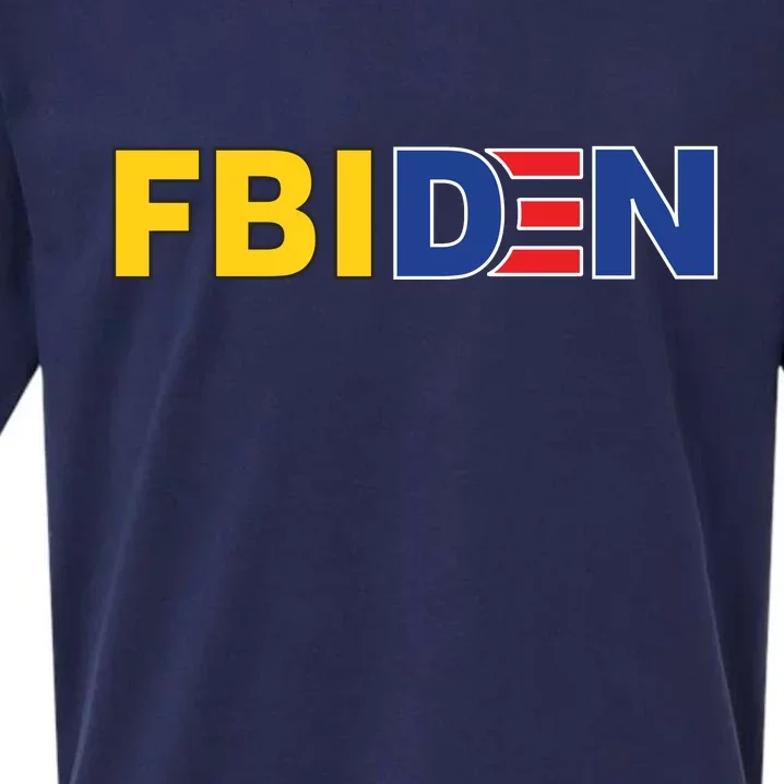 F Biden FBI Fbiden Funny Sueded Cloud Jersey T-Shirt