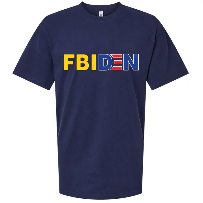 F Biden FBI Fbiden Funny Sueded Cloud Jersey T-Shirt