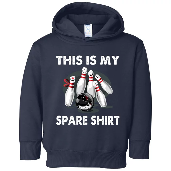 Funny Bowling For Boy & Girl Spare Toddler Hoodie