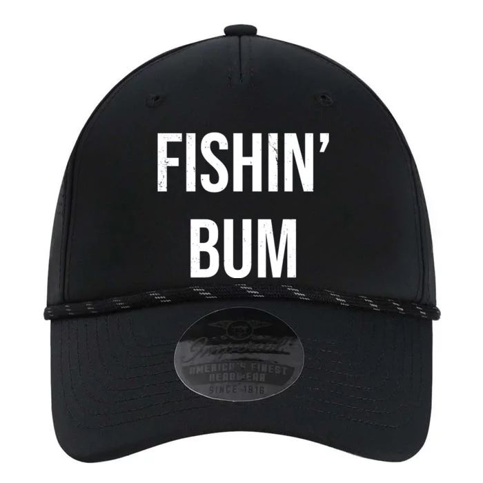 Fishin Bum Funny Fishing Fisherman Performance The Dyno Cap