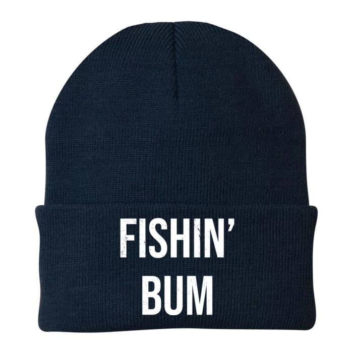 Fishin Bum Funny Fishing Fisherman Knit Cap Winter Beanie