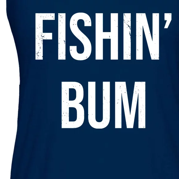 Fishin Bum Funny Fishing Fisherman Ladies Essential Flowy Tank