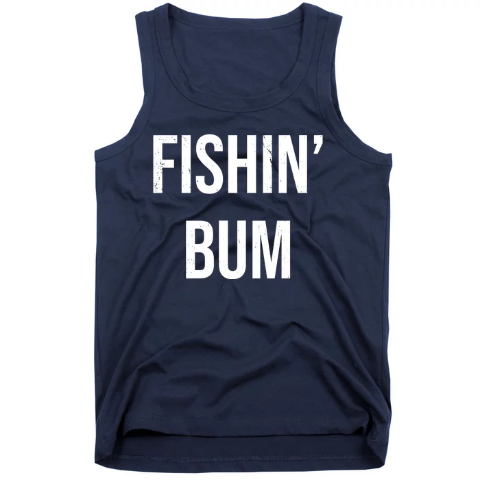 Fishin Bum Funny Fishing Fisherman Tank Top