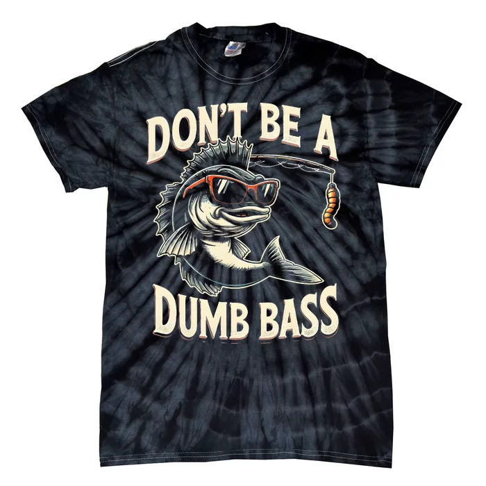 Funny Bass Fishing Stuff Funny Dad Bass Fish Papa Fishing Tie-Dye T-Shirt