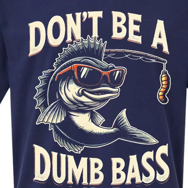 Funny Bass Fishing Stuff Funny Dad Bass Fish Papa Fishing Sueded Cloud Jersey T-Shirt