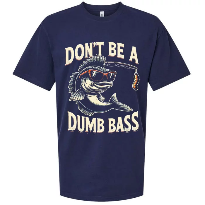 Funny Bass Fishing Stuff Funny Dad Bass Fish Papa Fishing Sueded Cloud Jersey T-Shirt