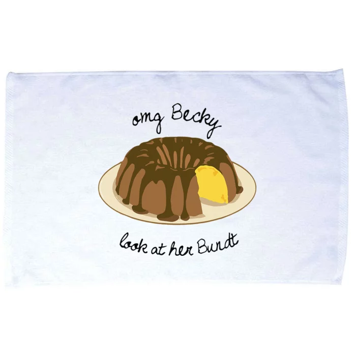 Funny Baking For Baker OMG Becky Look At Her Bundt Microfiber Hand Towel