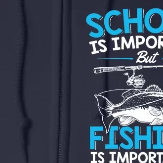 Fishing Boy Fish Lover Teen Boy Fishing Full Zip Hoodie