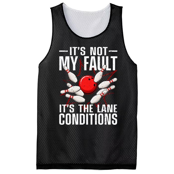 Funny Bowling For Men Women Bowler Team Bowling Lane Spare Mesh Reversible Basketball Jersey Tank