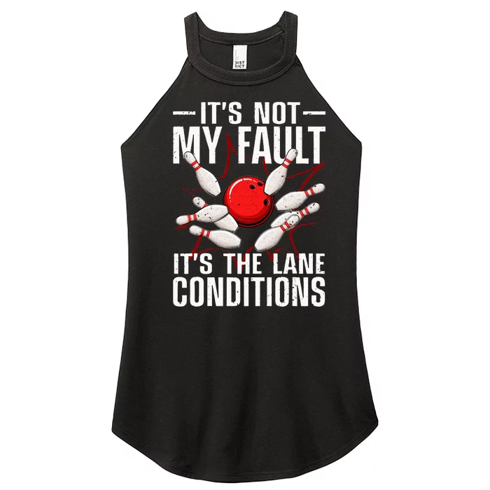 Funny Bowling For Men Women Bowler Team Bowling Lane Spare Women’s Perfect Tri Rocker Tank