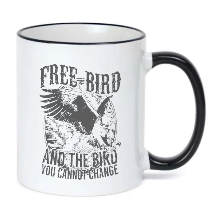 Free Bird Fiery Gift For Music Lovers Black Color Changing Mug