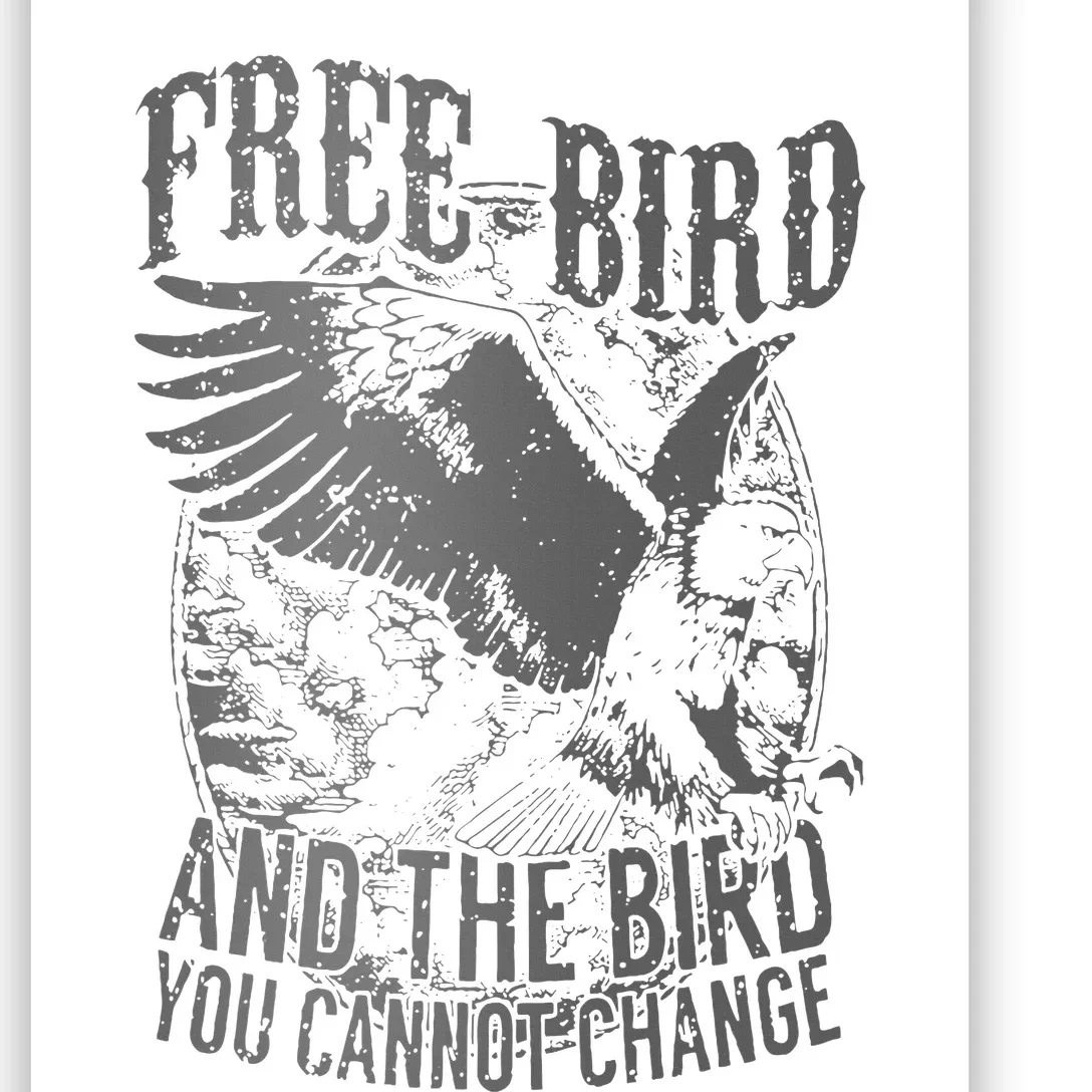 Free Bird Fiery Gift For Music Lovers Poster