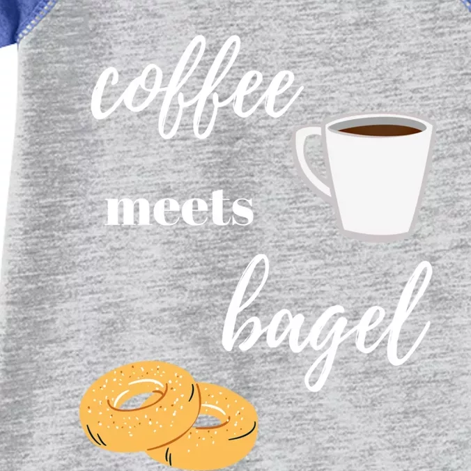 Funny Breakfast Food Lover Coffee Meets Bagels Foodie Gift Infant Baby Jersey Bodysuit