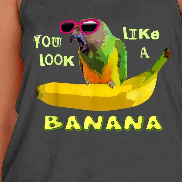 Funny Banana Women's Knotted Racerback Tank