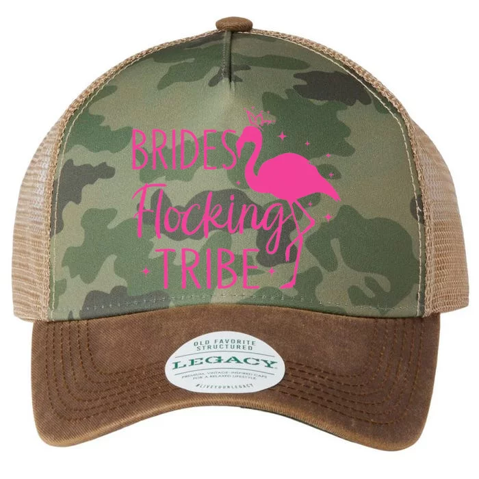 Flamingo Brides Flocking Tribe Funny Pink Bird Lovers Legacy Tie Dye Trucker Hat