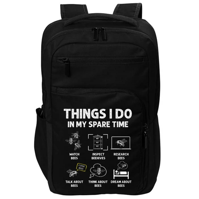 Funny Beekeeper Funny Beekeeping Gifts For Beekeeper Impact Tech Backpack