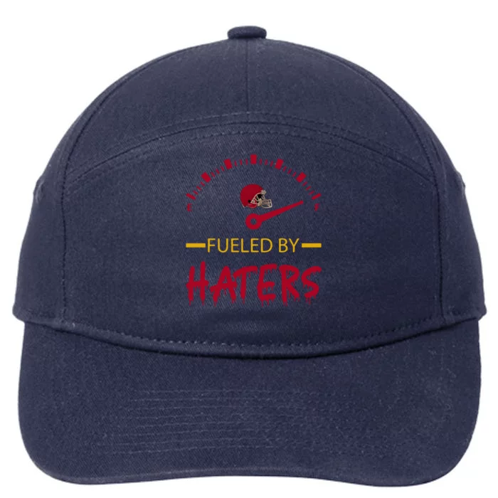 Fueled By Funny Haters Kansas City Football KS Champion Funny Kansas 7-Panel Snapback Hat