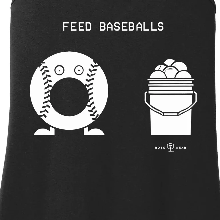 Feed Baseballs Ladies Essential Tank