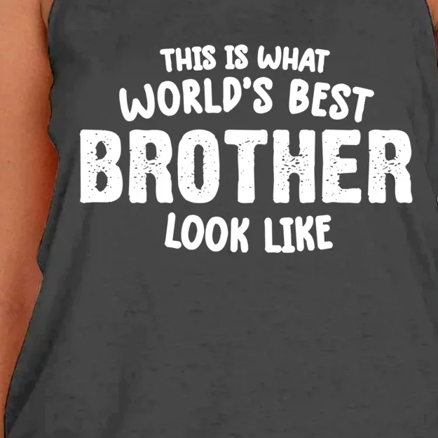 funny brother from sister brother Women's Knotted Racerback Tank