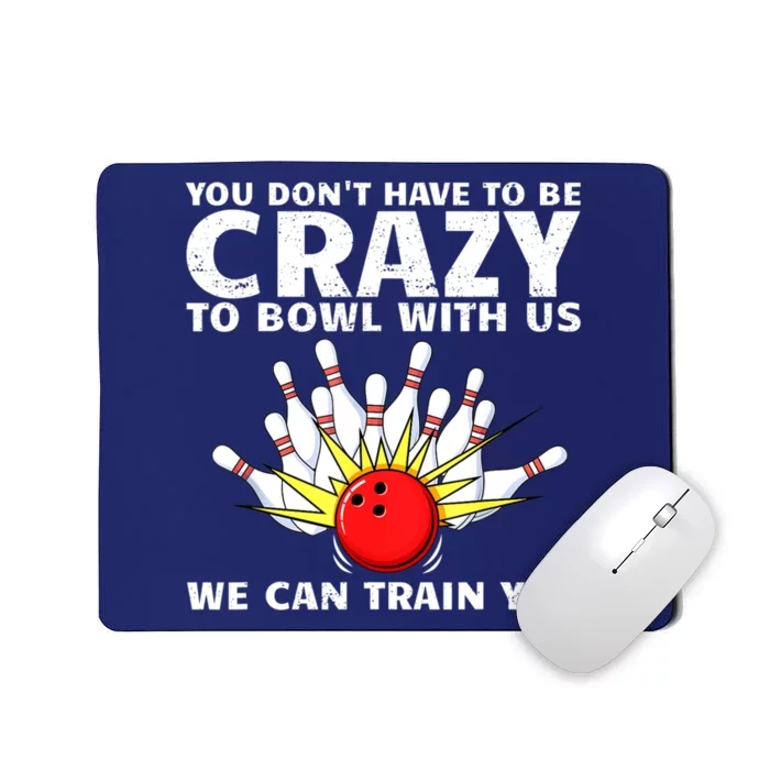 Funny Bowling For Women Bowler Team Bowling Target Spare Mousepad