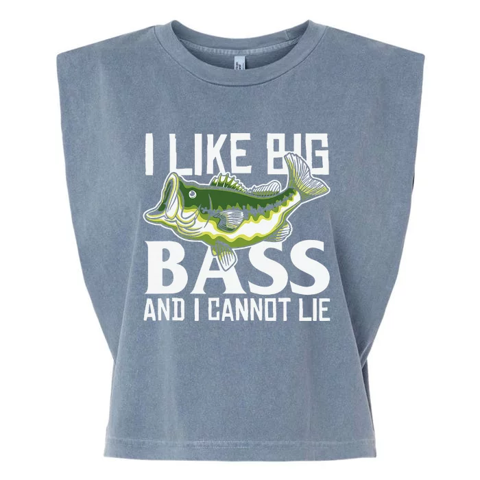 Funny Bass Fishing Quote Garment-Dyed Women's Muscle Tee