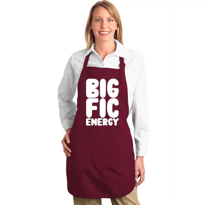 Funny Big Fic Energy Full-Length Apron With Pocket