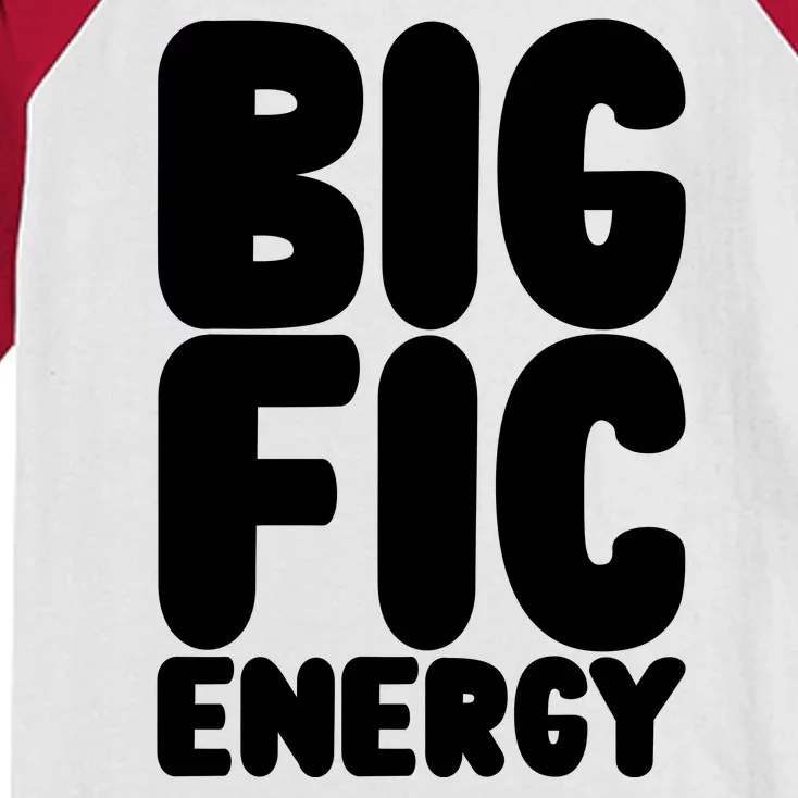 Funny Big Fic Energy Kids Colorblock Raglan Jersey