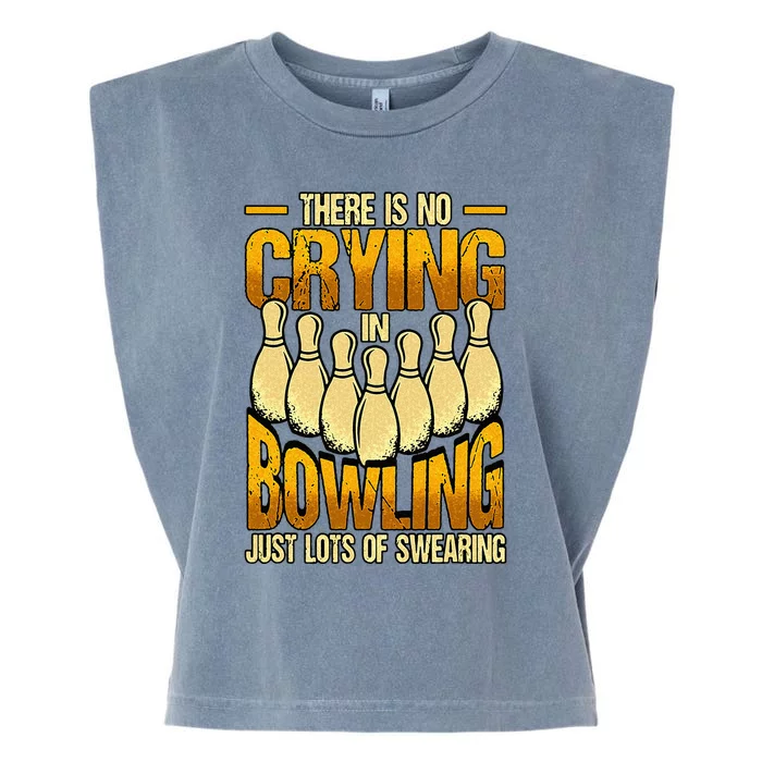 Funny Bowling Garment-Dyed Women's Muscle Tee