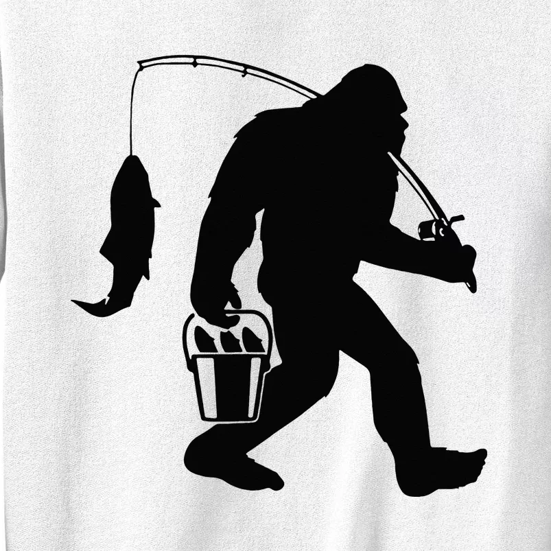 Funny Bigfoot Fishing Sasquatch  Gift Sweatshirt