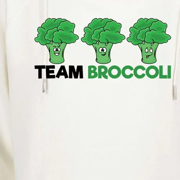 Funny Broccoli Funny Gift Lover Team Broccoli Vegetarian Broccoli Cool Gift Womens Funnel Neck Pullover Hood