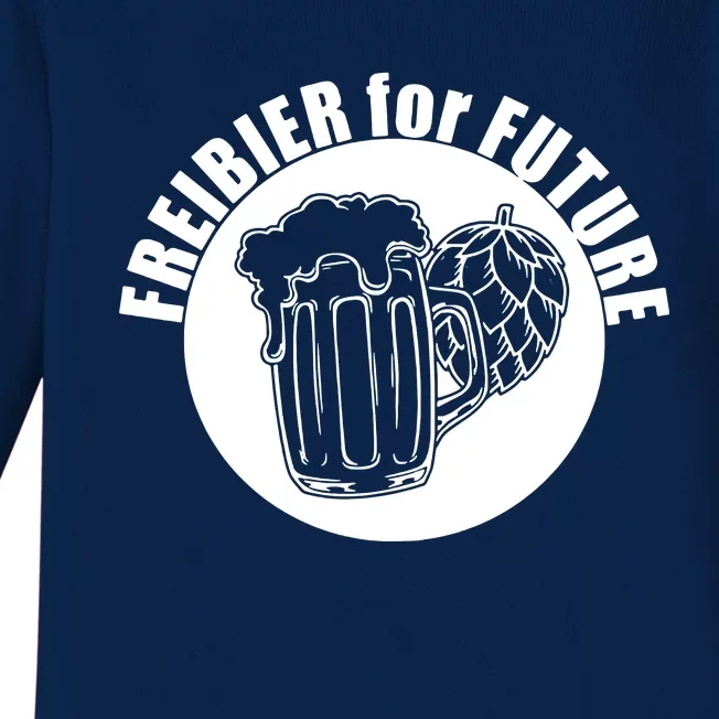 Free Beer For Future Baby Long Sleeve Bodysuit